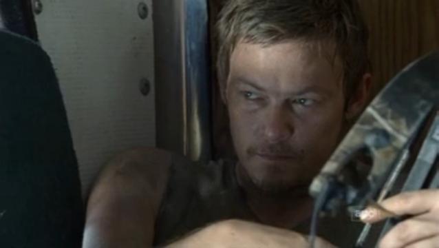 Daryl Dixon in the Truck