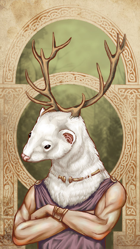 Celtic ferret god