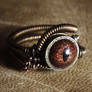 Reptile eye Steampunk Ring