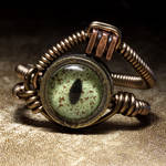 Alligator eye ring by TheWizardsVault