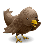 Steampunk Twitter Logo