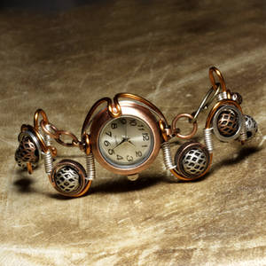 Steampunk watch bracelet