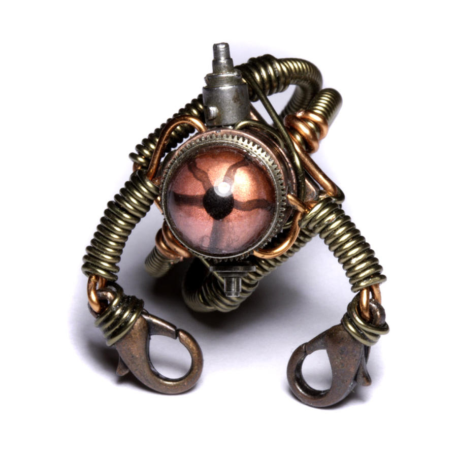 Steampunk Robot Ring 1 by CatherinetteRings