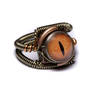 steampunk ring lizard eye 1