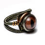 Reptile steampunk eye ring