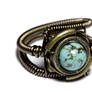 Steampunk ring Turquoise 2
