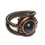 Dark green Steampunk Ring