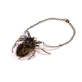 Steampunk Spider necklace