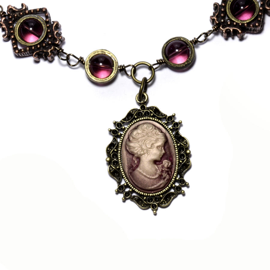 Steampunk Cameo Necklace 2