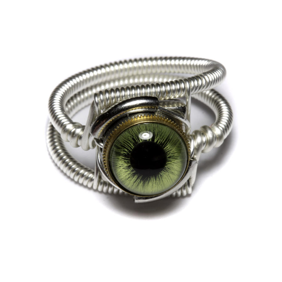 Cyberpunk Jewelry Green eye
