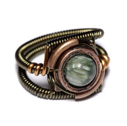 Steampunk Ring seraphinite