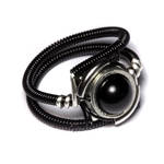 Black Cyberpunk Ring by CatherinetteRings