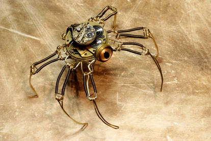 Steampunk pseudo-Spider Robot