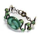 Bracelet Sea Green Paisley by TheWizardsVault