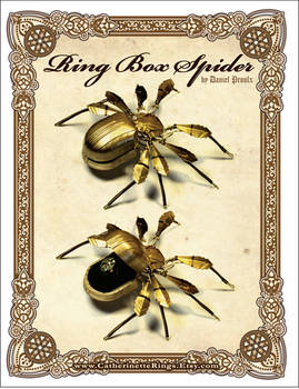 Art Deco Steampunk Ring Box Spider