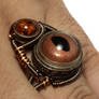 Steampunk Ring Copper Eye