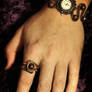 Steampunk Victorian Jewelry Set - Watch and Ring