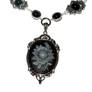 Steampunk Goth Jewelry - Necklace - Black and Grey