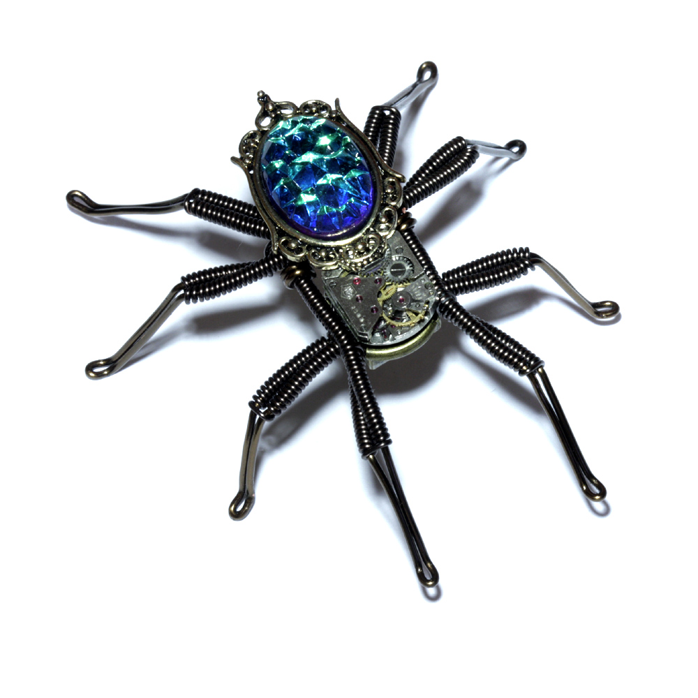 Steampunk Clockwork Spider Lapel pin