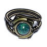 Steampunk Jewelry - Ring - Azurite
