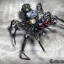 Steampunk Clockwork Spider Sculpture