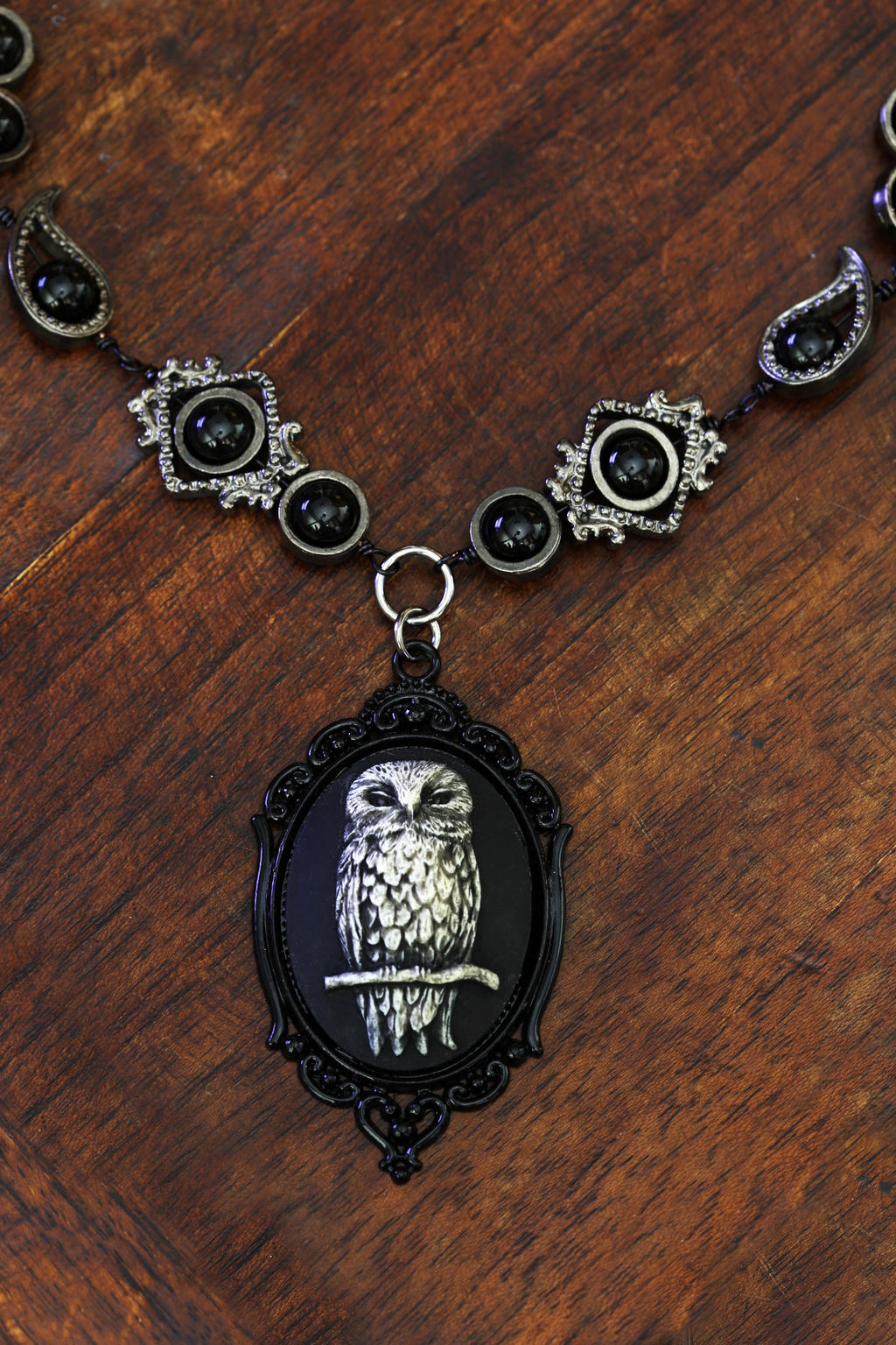 Neo Victorian Goth Jewelry - Necklace - Owl