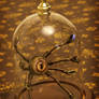 Little Steampunk Robot in Glass Dome