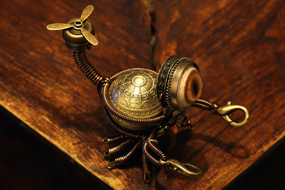 Little Steampunk Scorpion Robot Sculpture