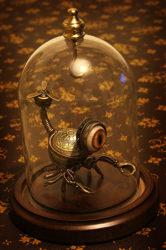 Little Steampunk Scorpion Robot Sculpture