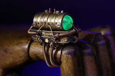 Steampunk Mad Scientist Cosplay Ring by TheWizardsVault