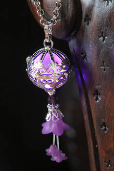 Fairy Punk Glowing Purple orb Pendant