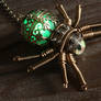 Steampunk Glowing Spider Pendant 2