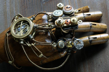 Steampunk mechanical hand