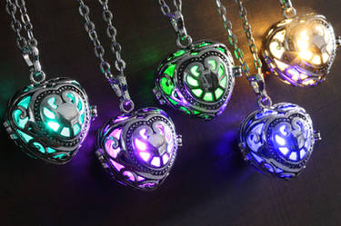 Glowing Valentine Heart by Cosmic Glowing Jewelry