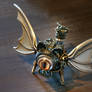 Steampunk Winged Cat Sculpture