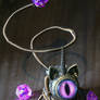 Steampunk Caticorn with purple eye