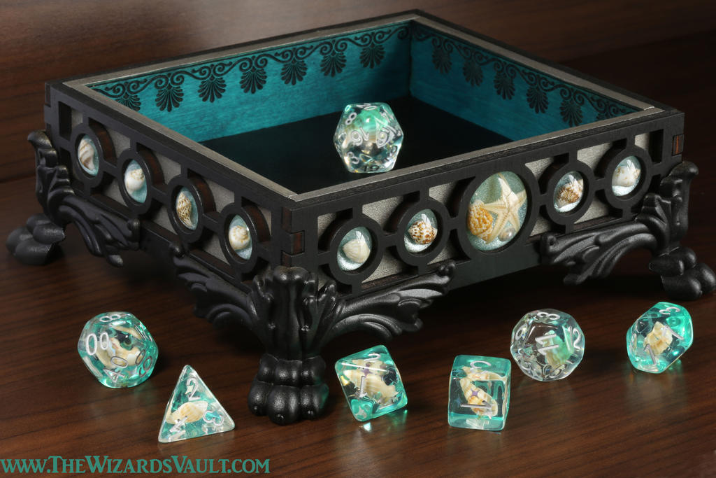Seashell dice tray DND by TheWizardsVault on DeviantArt