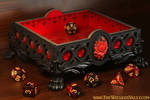 Red Rose Dice Tray