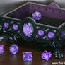 Purple Rose Dice Tray