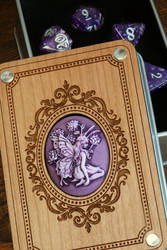 Purple Fey dice box