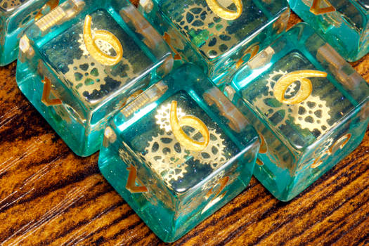 Ethereal sprockets, Dice with tiny golden gears