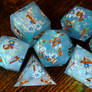 Celestial Daisies Sharp Edge Dice Set