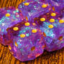 Glimmerveil Opal Six-sided pip dice set