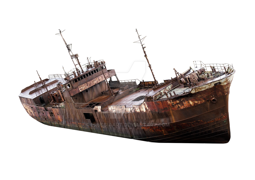 Ship Rusted Transparent The rusty old ship on a transparent background. by PRUSSIAART on DeviantArt
