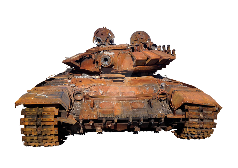 The lined and burned down military tank. by PRUSSIAART on DeviantArt