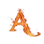 Fiery font A