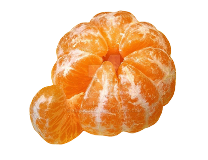 Mandarin peeled.