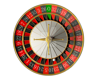 Roulette for casino on a transparent background.