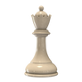 White Queen Chess Piece