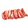 Chunks of meat on a transparent background.